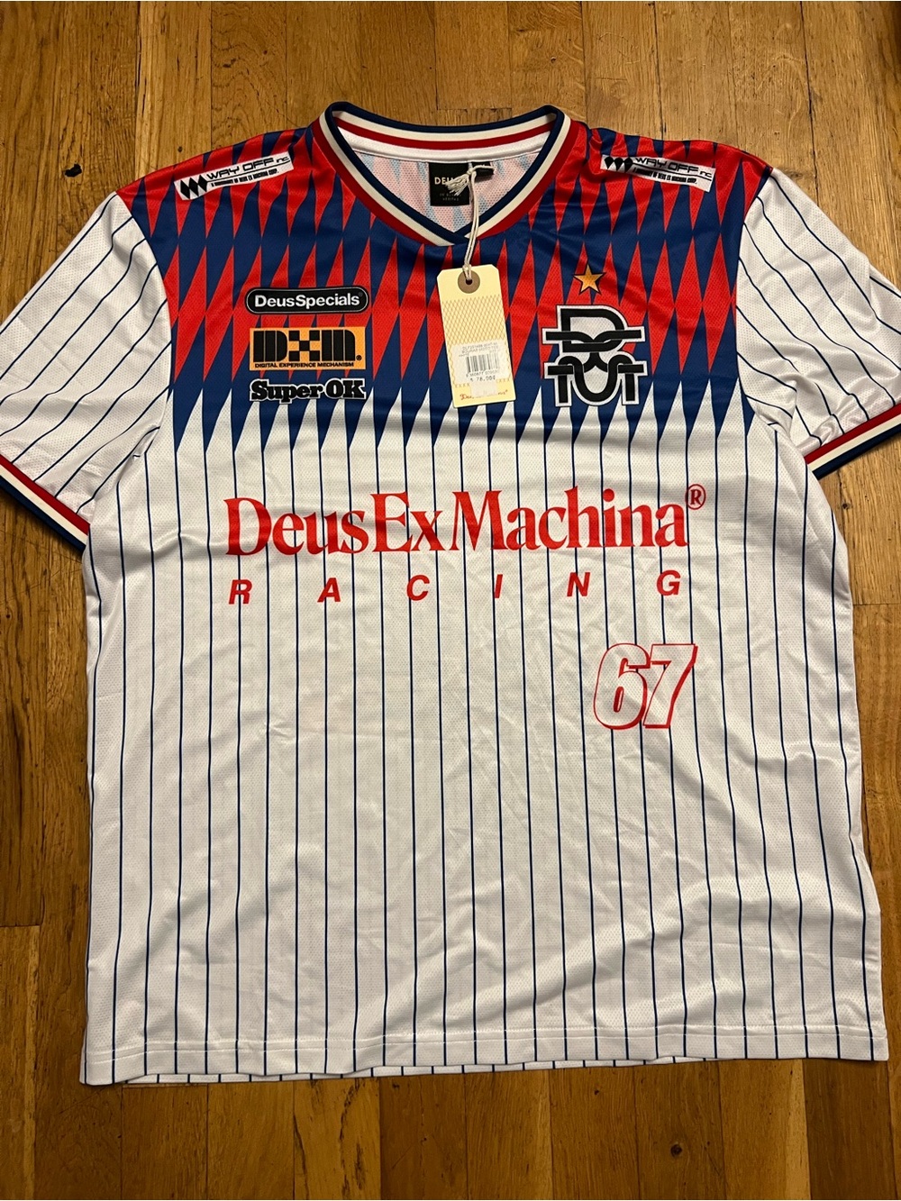 Racing Men’s Jersey - White/Red/Blue